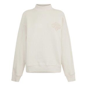 Couture Womens/Ladies Embroidered Mock Neck Sweatshirt / Gray